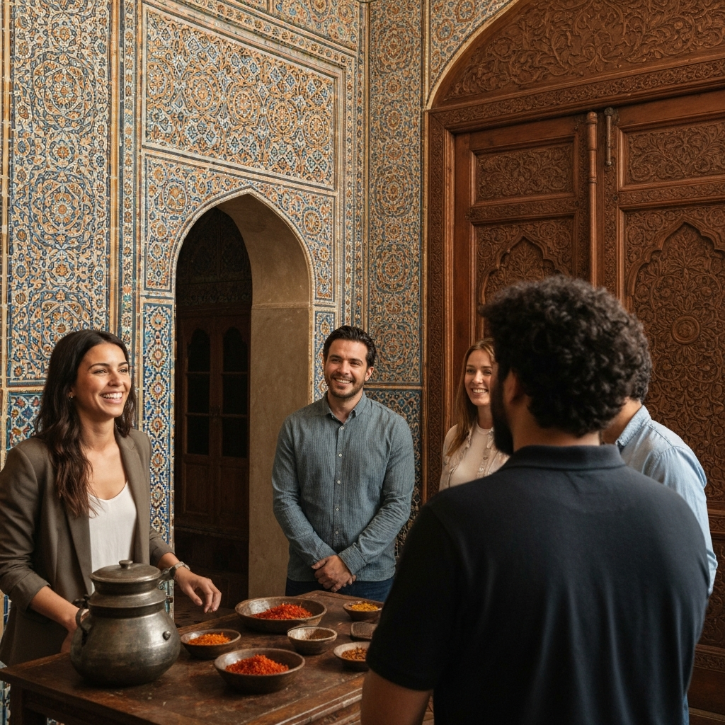 لابی گرم و دلنشین یک اتاق فرار در شمال تهران