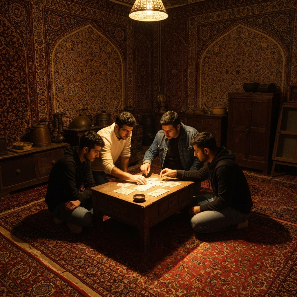 راهنمای جامع رزرو اتاق فرار در آمل 2 گروهی در حال حل معما در اتاق فرار آمل