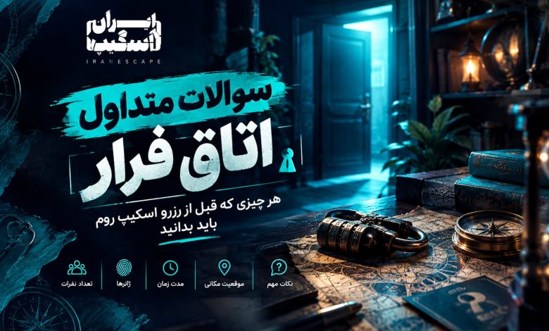سوالات متداول اتاق فرار؛ هر چیزی که قبل از رزرو اسکیپ روم باید بدانید